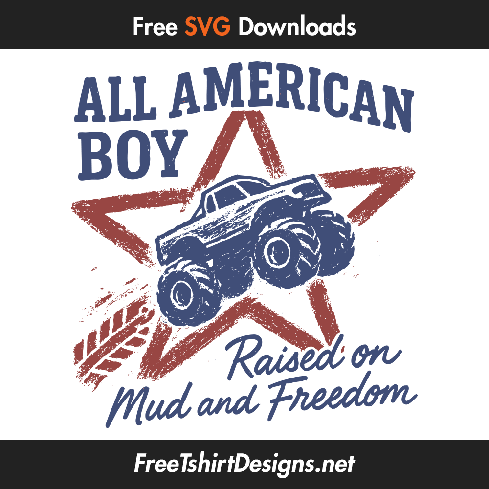 all american boy svg vector