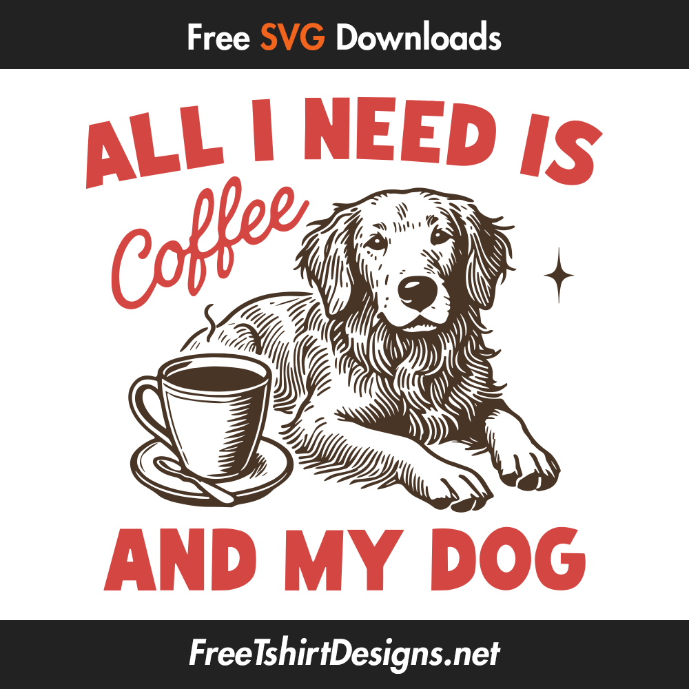 all i need is coffee svg vector