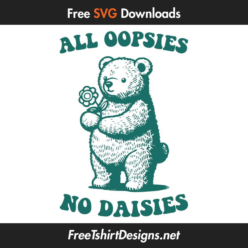 all oopsies no daisies svg vector