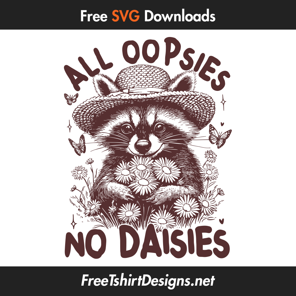 all oopsies no daisies svg vector