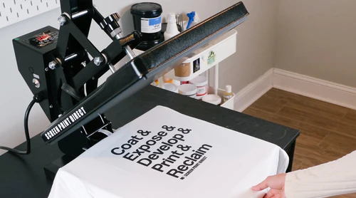 how to cure screen printing inks